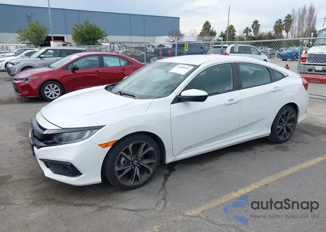 2020 Honda Civic Sport z USA, uszkodzony, nr VIN 2HGFC2F83LH595499